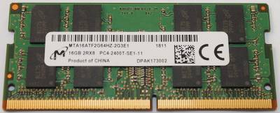 Оперативная память Micron So-Dimm DDR4 16GB 2400MHz CL17 MTA16ATF2G64HZ-2G3E1