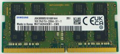 Оперативная память Samsung So-Dimm DDR4 16GB 3200MHz CL22 M471A2K43EB1-CWE