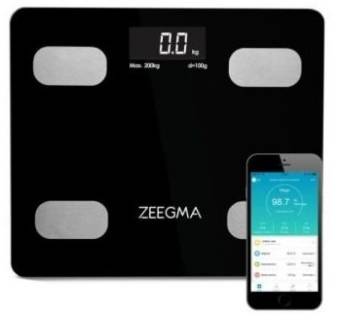 Весы напольные ZEEGMA Gewit Black