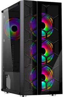 Корпус Frime Nucleus (Nucleus-U3-GLS-4DTRMLT16.6WP) Black