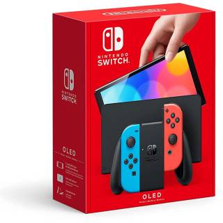 Игровая приставка NINTENDO Switch OLED Model with Neon Blue Red Joy-Con