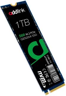 Внутренний HDD/SSD AddLink S68 1TB M.2 2280 NVMe Gen3 x4 3D TLC ad1TBS68M2P