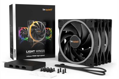 Вентилятор be quiet! LIGHT WINGS 140mm PWM high-speed Triple-Pack BL079