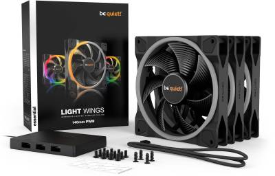 Вентилятор be quiet! LIGHT WINGS 140mm PWM Triple Pack BL078