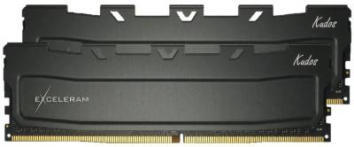 Оперативная память Exceleram Black Kudos DDR4 16GB (2x8GB) 2666MHz CL19 Kit EKBLACK4162619AD