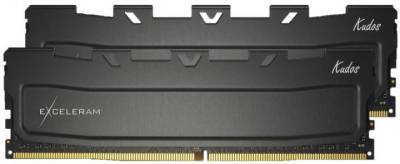 Оперативная память Exceleram Black Kudos DDR4 32GB (2x16GB) 3200MHz CL22 Kit EKBLACK4323222CD