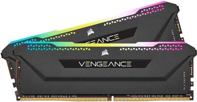 Оперативная память Corsair Vengeance RGB PRO SL Black DDR4 32GB (2x16GB) 3200MHz CL16 Kit CMH32GX4M2E3200C16