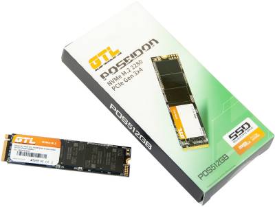 Внутренний HDD/SSD GTL Poseidon 512GB M.2 2280 NVMe PCIe Gen3 x4 3D TLC GTLPOS512GBNV