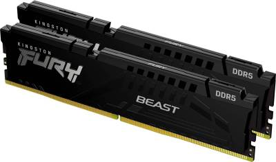 Оперативная память Kingston FURY Beast Black DDR5 32GB (2x16GB) 6000MHz CL40 Kit KF560C40BBK2-32