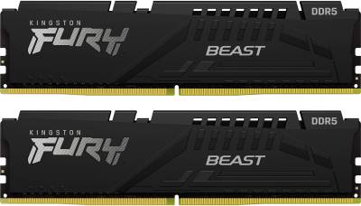 Оперативная память Kingston Fury  Beast Black DDR5 32GB (2x16GB) 5600MHz CL40 Kit KF556C40BBK2-32