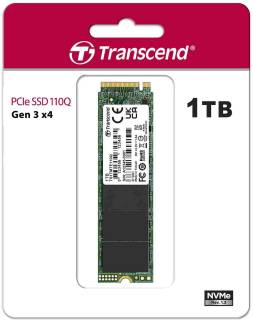 Внутренний HDD/SSD Transcend MTE110Q 1TB M.2 2280 NVMe PCIe Gen3.0 x4 QLC NAND TS1TMTE110Q