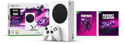 Игровая приставка Microsoft XBOX SERIES S 512GB + Fortnite + Rocket League RRS-00034_Bundle_(Fortnite_RL)