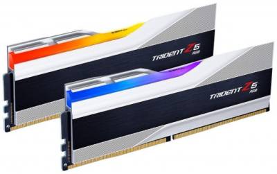 Оперативная память G.Skill Trident Z5 RGB Silver DDR5 32GB (2x16GB) 6000MHz CL40 Kit F5-6000J4040F16GX2-TZ5RS