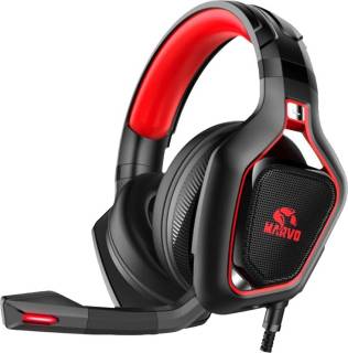 Наушники Marvo HG8960 Pro Red-LED Black/Red (HG8960