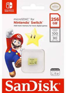 Карта памяти SanDisk Nintendo-Licensed Memory Cards For Nintendo Switch microSDXC 256GB SDSQXAO-256G-GN3ZN