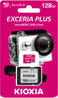 Карта памяти Kioxia Exceria plus microSDXC 128GB + SD Adapter LMPL1M128GG2