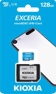 Карта памяти Kioxia Exceria microSDXC 128GB + SD Adapter LMEX1L128GG2