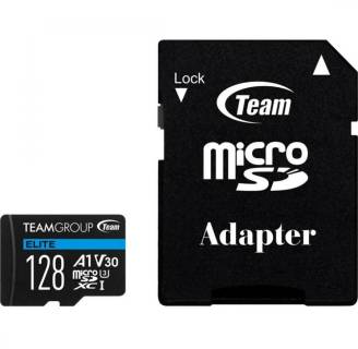 Карта памяти Team Elite MicroSDXC 128GB + SD Adapter TEAUSDX128GIV30A103
