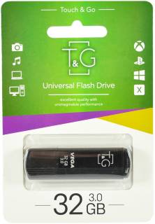 Флеш-память USB T&G 121 Vega Series 32GB Black USB 3.0 TG121-32GB3BK