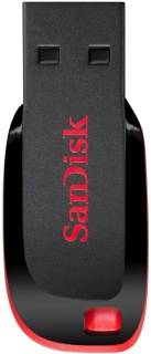 Флеш-память USB SanDisk Cruzer Blade 128GB USB2.0 Black/Red SDCZ50-128G-B350