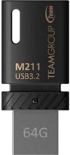Флеш-память USB Team M211 64GB Black USB 3.2 Type-C TM211364GB01