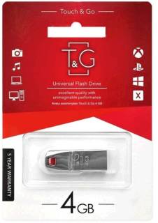 Флеш-память USB T&G 115 Stylish series 4GB Chrom USB 2.0 TG115-4G