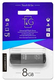 Флеш-память USB T&G 121 Vega Series 8GB Grey USB 2.0 TG121-8GBGY