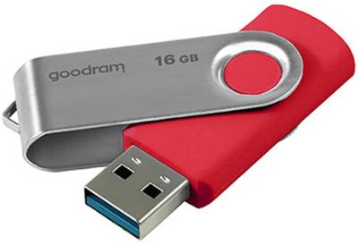 Флеш-память USB Goodram UTS2 Twister 16GB Red USB 2.0 UTS2-0160R1R11