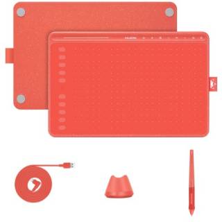 Графический планшет Huion Huion HS611 Coral red HS611CR