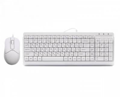 Набор A4Tech Fstyler Sleek Multimedia Comfort F1512 White