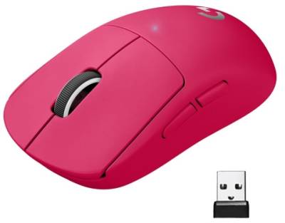 Мышка Logitech Pro X Superlight Wireless Gaming Magenta 910-005956