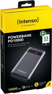 Дополнительные внешние аккумуляторы Intenso PD 3A 10000mAh USB-C Li-pol Black 7332330