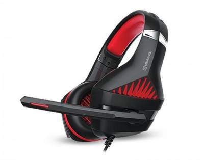 Наушники REAL-EL GDX-7600 Black/Red EL124100028)