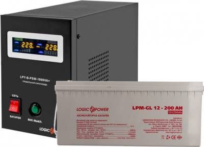 ИБП LogicPower Logicpower B1000 + гелевая батарея LP5870