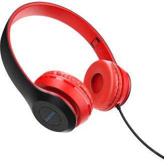 Наушники BOROFONE BO5 Star sound wired headphones Red BO5R