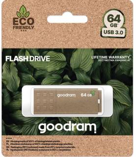 Флеш-память USB Goodram UME3 Eco Friendly 64GB Brown USB 3.0 UME3-0640EFR11