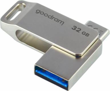 Флеш-память USB Goodram ODA3 32GB Metal Silver USB 3.2 Type-C ODA3-0320S0R11