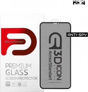Armorstandart Icon 3D Anti-spy Apple iPhone 12 mini Black (ARM57577)