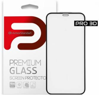 Armorstandart Apple iPhone 12/12 Pro Black, 0.33mm, 3D (ARM57355)