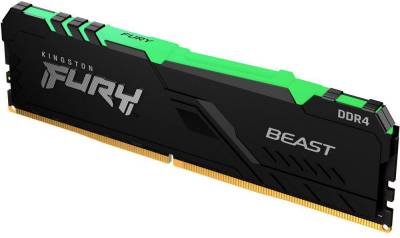 Оперативная память Kingston Fury Beast RGB DDR4 16GB 3600MHz CL18 KF436C18BBA/16