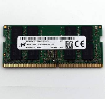 Оперативная память Micron So-Dimm DDR4 16GB 2666MHz CL19 MTA16ATF2G64HZ-2G6E1