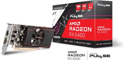 Видеокарта Sapphire PULSE Radeon RX 6400 4GB 11315-01-20G