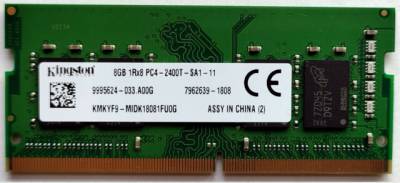 Оперативная память Kingston So-Dimm DDR4 8GB 2400Mhz CL17 KMKYF9-MID