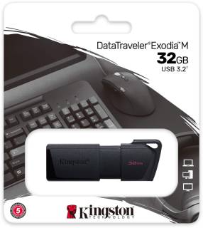 Флеш-память USB Kingston DataTraveler Exodia M 32GB BlackUSB 3.2 DTXM/32GB