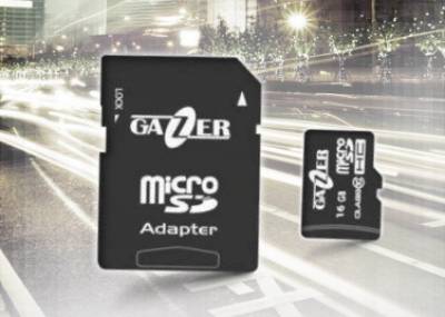 Карта памяти Gazer microSDHC 16GB + adapter G16GB