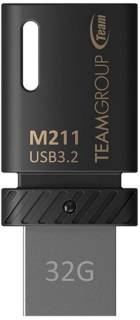 Флеш-память USB Team M211 32GB Black USB 3.2 Type-C TM211332GB01