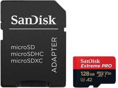 Карта памяти SanDisk Extreme Pro microSDXC 128GB + Adapter SDSQXCD-128G-GN6MA