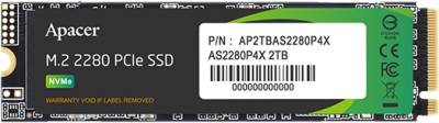 Внутренний HDD/SSD Apacer AS2280P4X 2TB M.2 2280 NVMe PCIe Gen3 x4 TLC AP2TBAS2280P4X-1