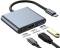 Миниатюра Dynamode USB-C 3-in-1 1xHDMI 4K + 1xUSB 3.0 + 1xUSB-C PD 87 Multiport USB-C 3-in-1 dark grey, фото 1