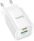 Миниатюра HOCO C149A Charm 1xUSB-C PD30W + 1xUSB QC3.0 White 6942007630337, фото 3